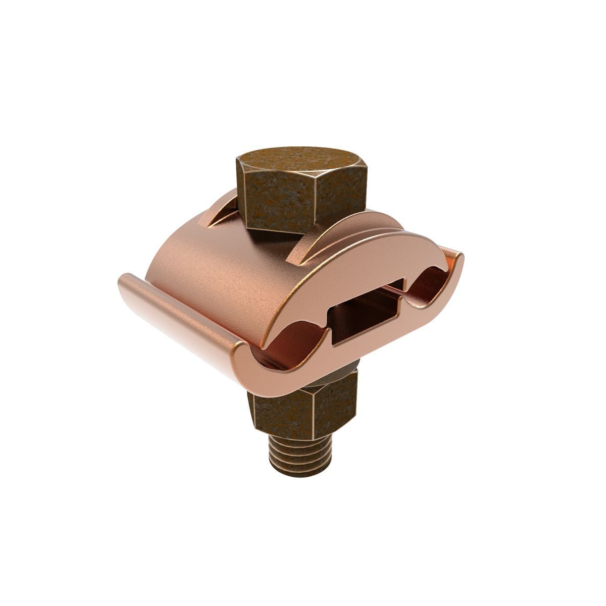 GC2626 Mechanical Grounding Connector, 4 to 2/0 AWG Conductor, 1/4 in THK Bar, Copper Alloy