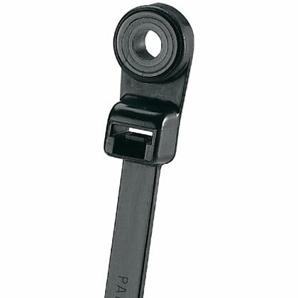 PLC3S-S10-C0 Pan-Ty PLC Cross Section Standard Clamp Tie, 12 in L x 0.19 in W x 0.05 in THK, Nylon 6.6