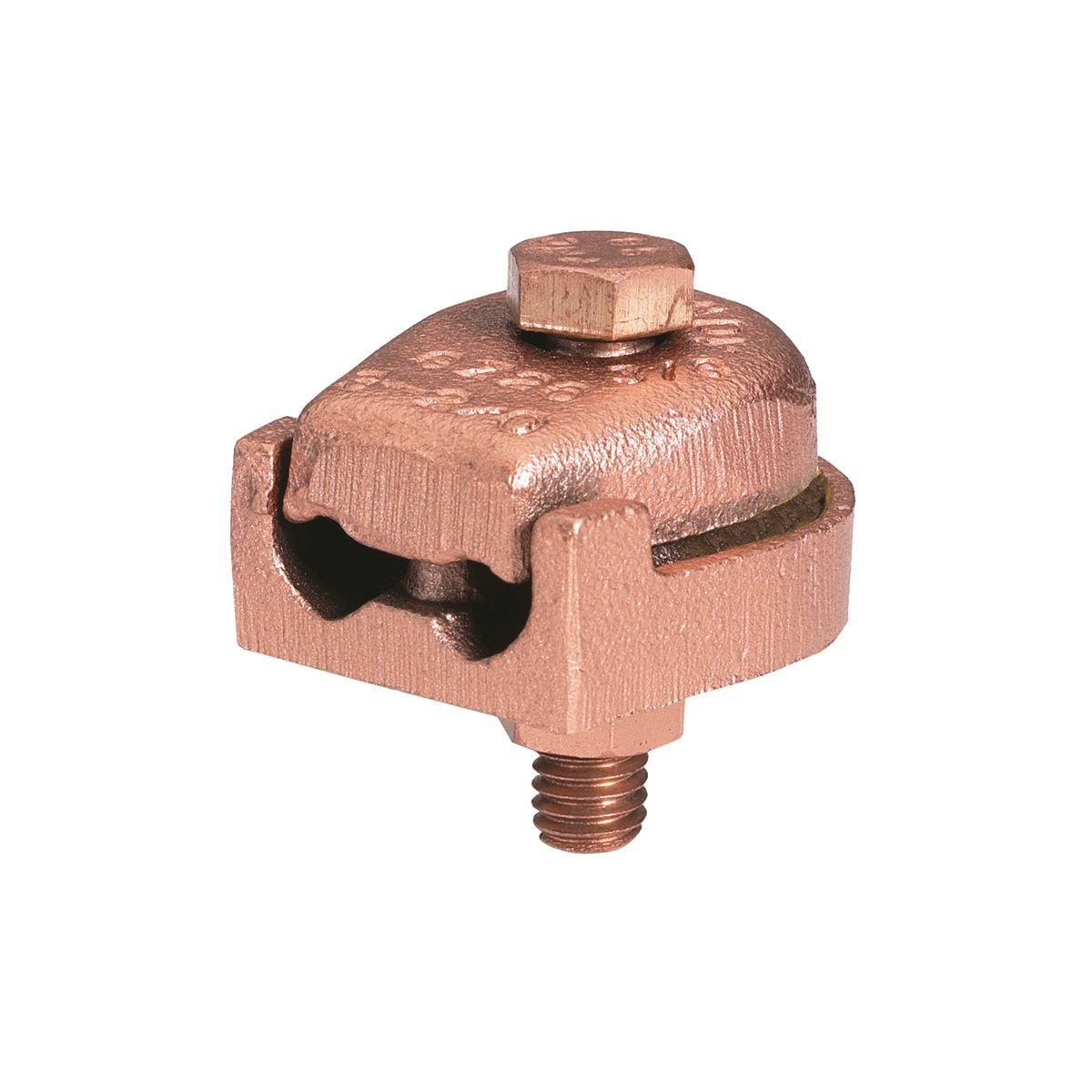 GZ2612 Mechanical Grounding Connector, 3 to 2/0 AWG Conductor, 1/4 in THK Bar, Copper Alloy