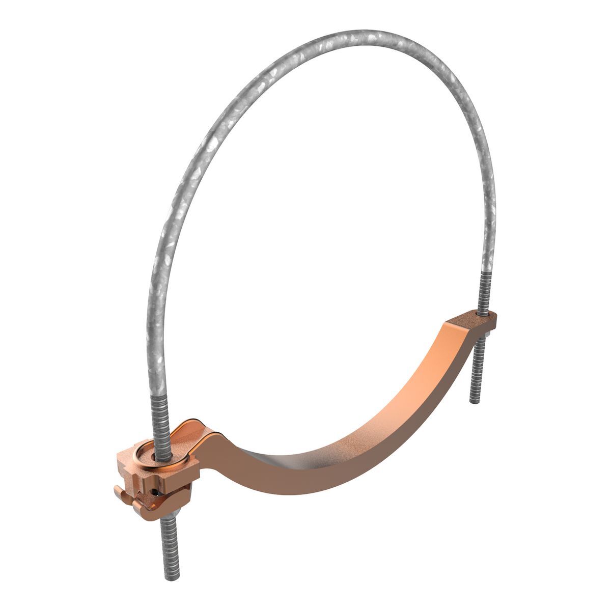 GAR3907 GAR3902 Mechanical Grounding Connector, 8 in Rod, 4 to 4/0 AWG Conductor, Copper