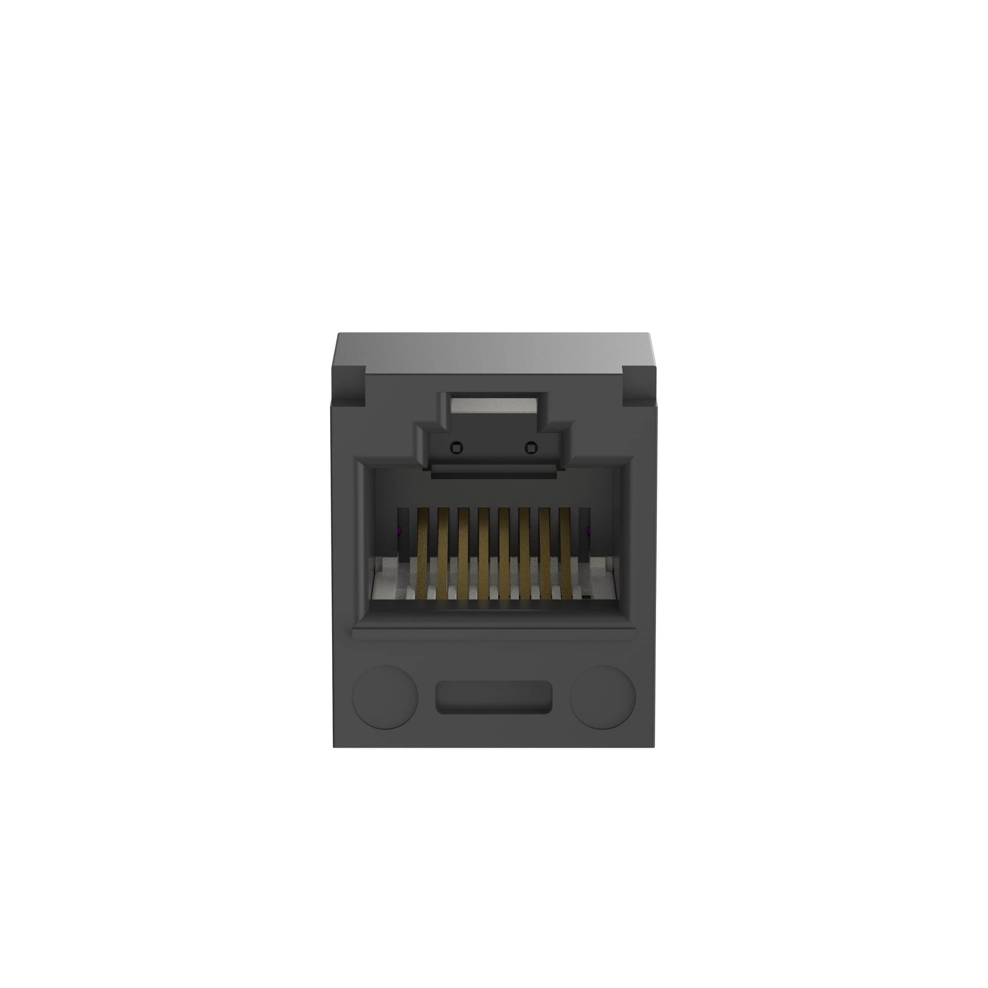 CJ688TPBL PanNet TX6 Plus 8-Position 8-Wire Universal TP Style Unshielded Jack Module, Cat 6 RJ45/Mini-Com Module, Surface Mount, 1 Port, ABS/Polycarbonate, Black