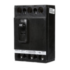 SIEMENS LOW VOLTAGE MOLDED CASE CIRCUIT BREAKER WITH TRIP FREE MECHANISM. QJ FRAME STANDARD 40C BREAKER. 225A 3-POLE (10KA AT 240V). SPECIAL FEATURES NO LUGS INSTALLED.