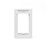 41290-SMW QuickPort Multimedia Outlet System Wallplate, Flush Mount, White