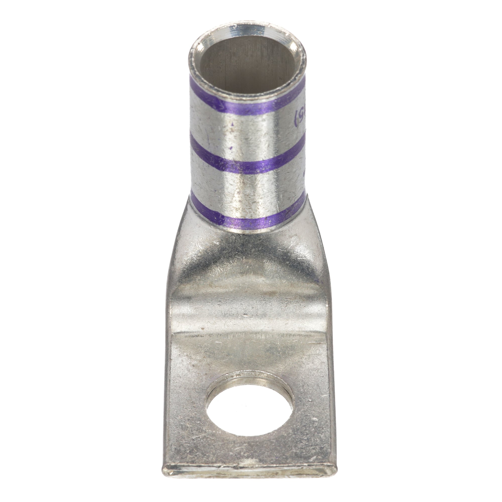 LCA4/0-12F-X Pan-Lug 1-Hole Compression Connector Lug, 4/0 AWG Stranded Copper Conductor, Die Code: P54, 42.767 in Stud, Tin Plated Copper