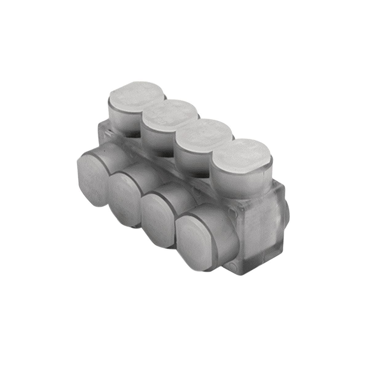 BIBD6004MT BIBD-MT 2-Sided Entry Multi-Tap Connector With Mounting Holes, 4 AWG to 600 kcmil Conductor, Copper/Stranded Aluminum Conductor, Aluminum