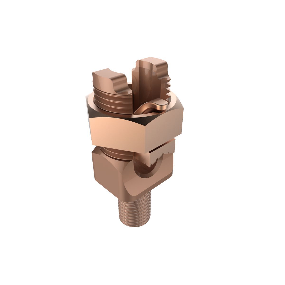 KC31 KC Series Mechanical Grounding Connector, 1 AWG to 350 kcmil Conductor, Unplated