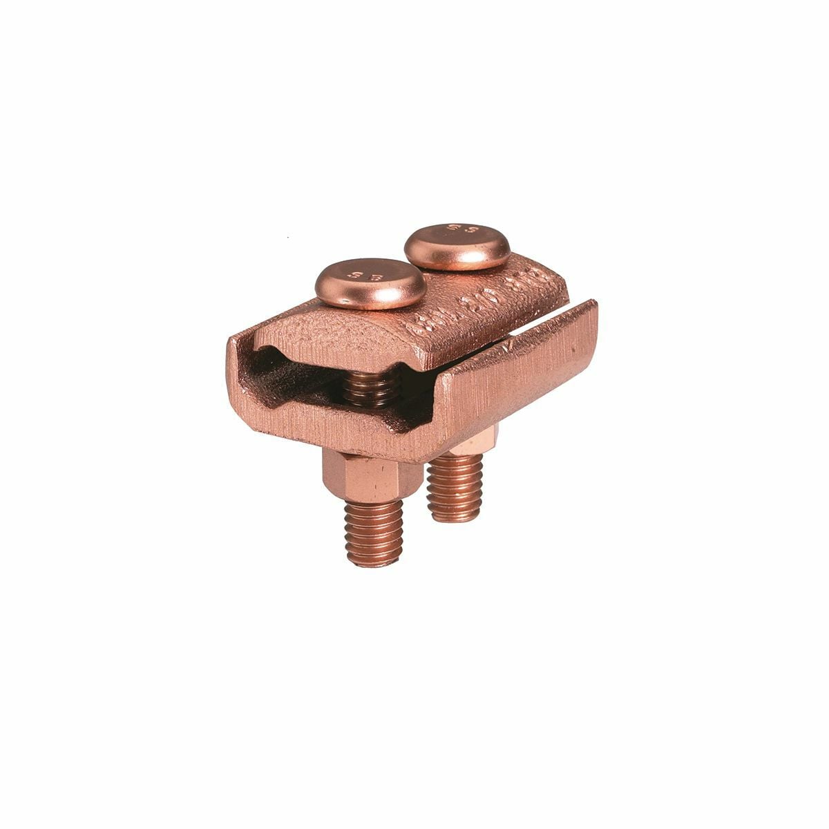 GL2929 GL Series Mechanical Grounding Connector, 2/0 AWG to 250 kcmil Conductor, 1/4 in THK Bar, Copper Alloy