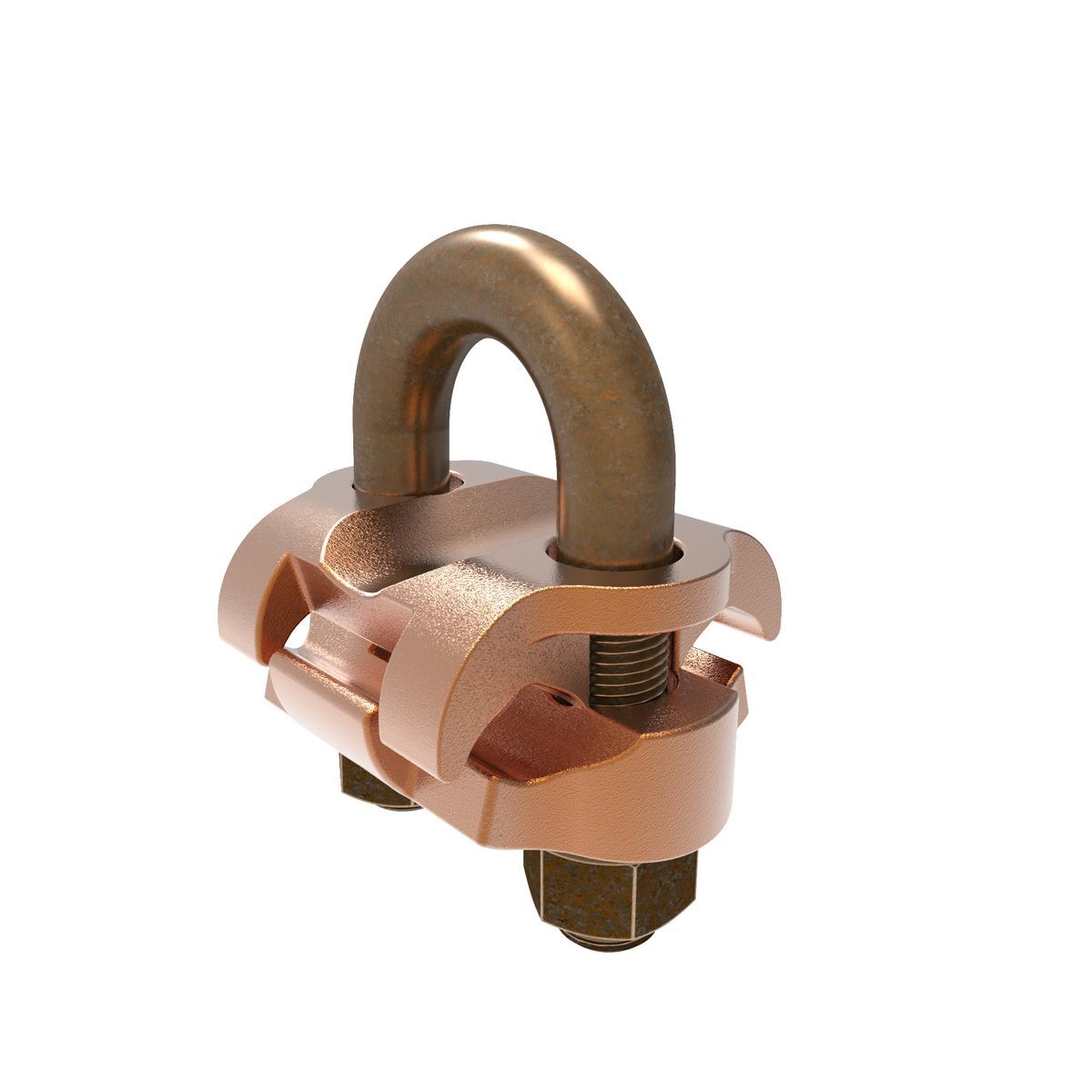GP6429 Mechanical Grounding Connector, 5/8 to 3/4 in Rod, 2/0 AWG to 250 kcmil Conductor, Copper Alloy