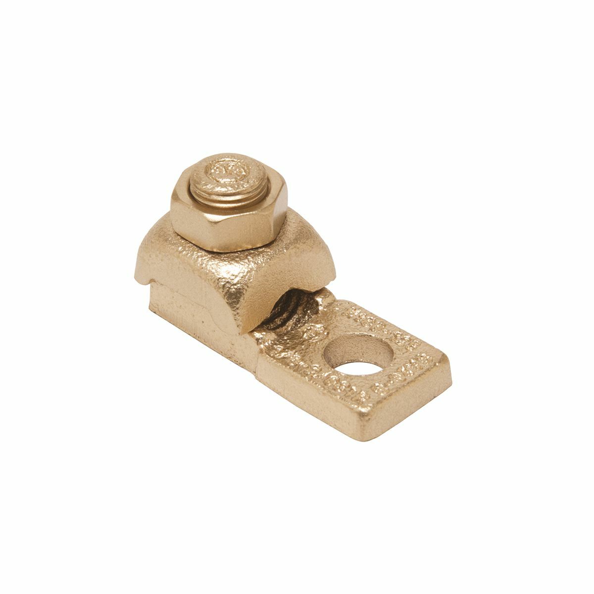 QA26B 1-Stage Heavy Duty Mechanical Bolted Lug and Terminal, 1/0 to 2/0 AWG Stranded Copper Conductor, 3/8 in Stud, 1 Bolt Hole, Copper