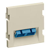41292-2CI QuickPort 2-Unit High Duplex SC Angled Fiber Adapter MOS Insert, Snap-Fit Mount