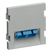 41292-2CG QuickPort 2-Unit High Duplex SC Angled Fiber Adapter MOS Insert, Snap-Fit Mount
