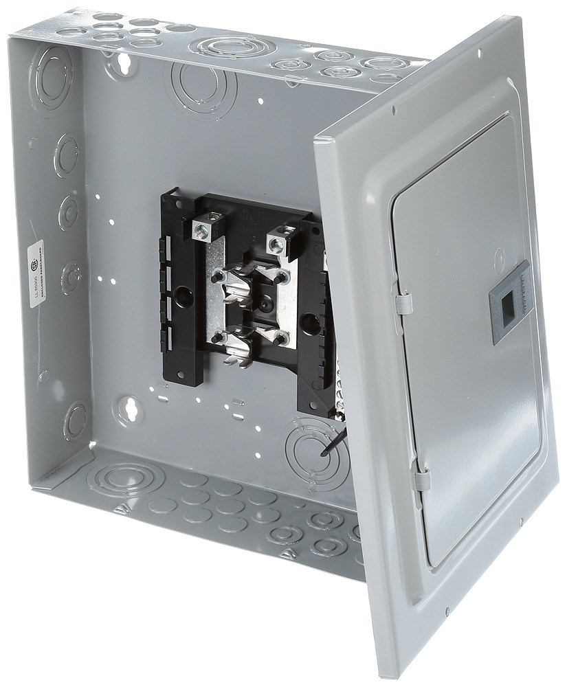 E0816ML1125S Single Phase Main Lug Load Center, 120/240 V AC, 125 A, 4 Poles, 100 kA Interrupt