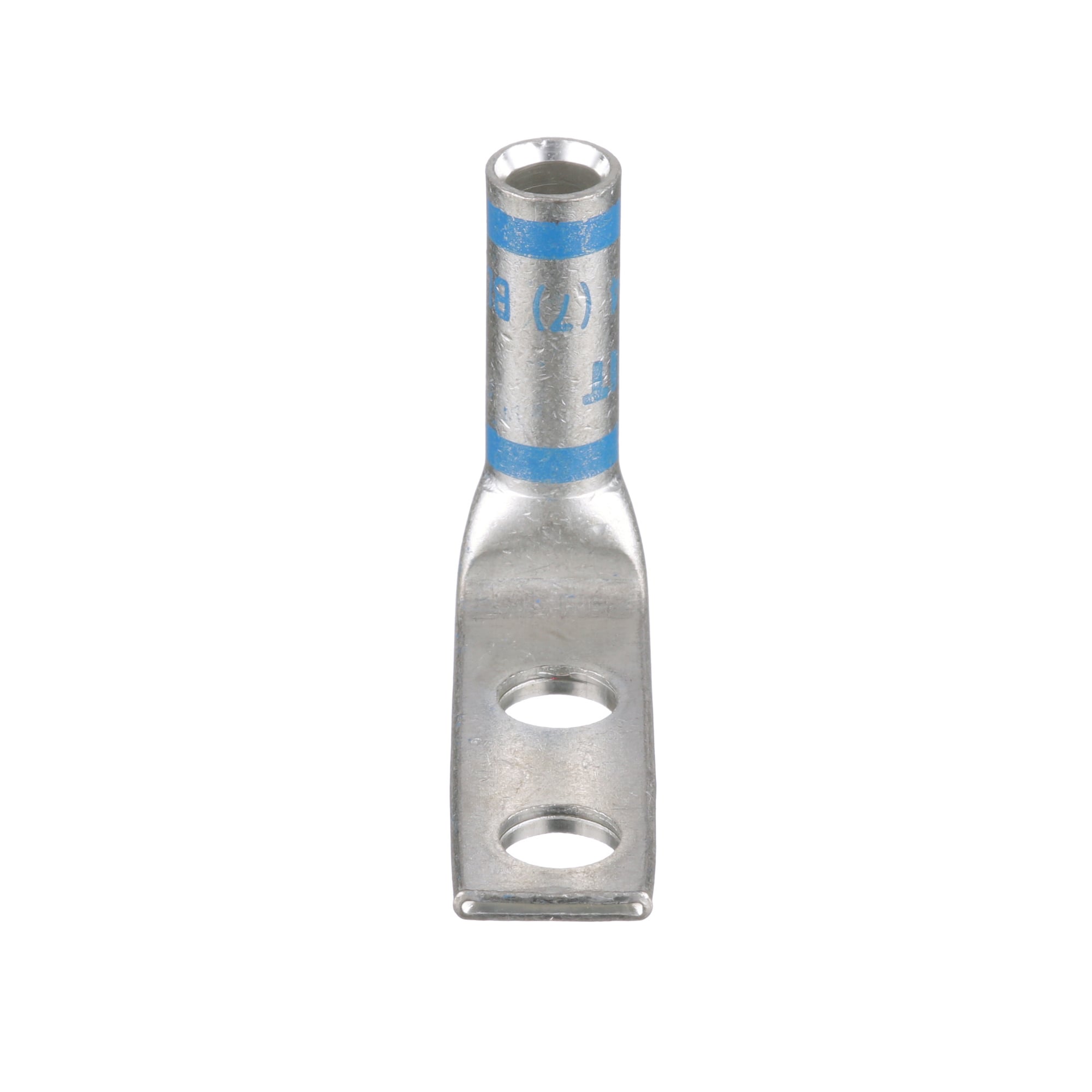 Pan-Lug LCD6-14AF-L Comp. Lug, Tin Plt Copper, 90, Two 1/4" Stud, PK50