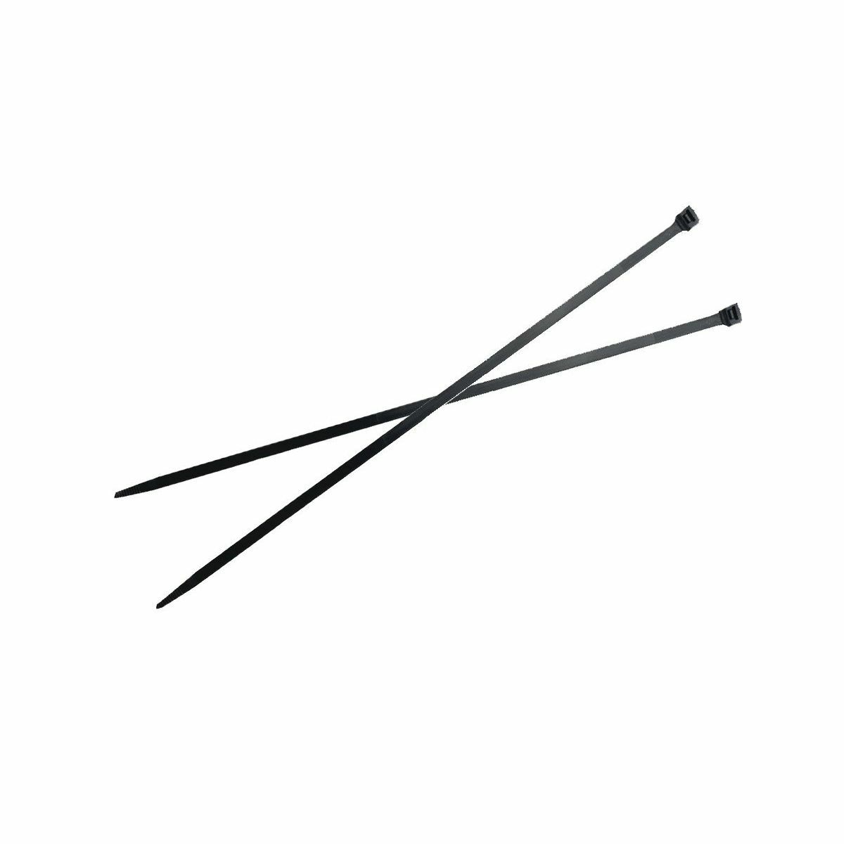 CT18075C0 Type CT Standard Mini Cable Tie, 4 in L x 0.1 in W, Nylon 6.6, UV Black
