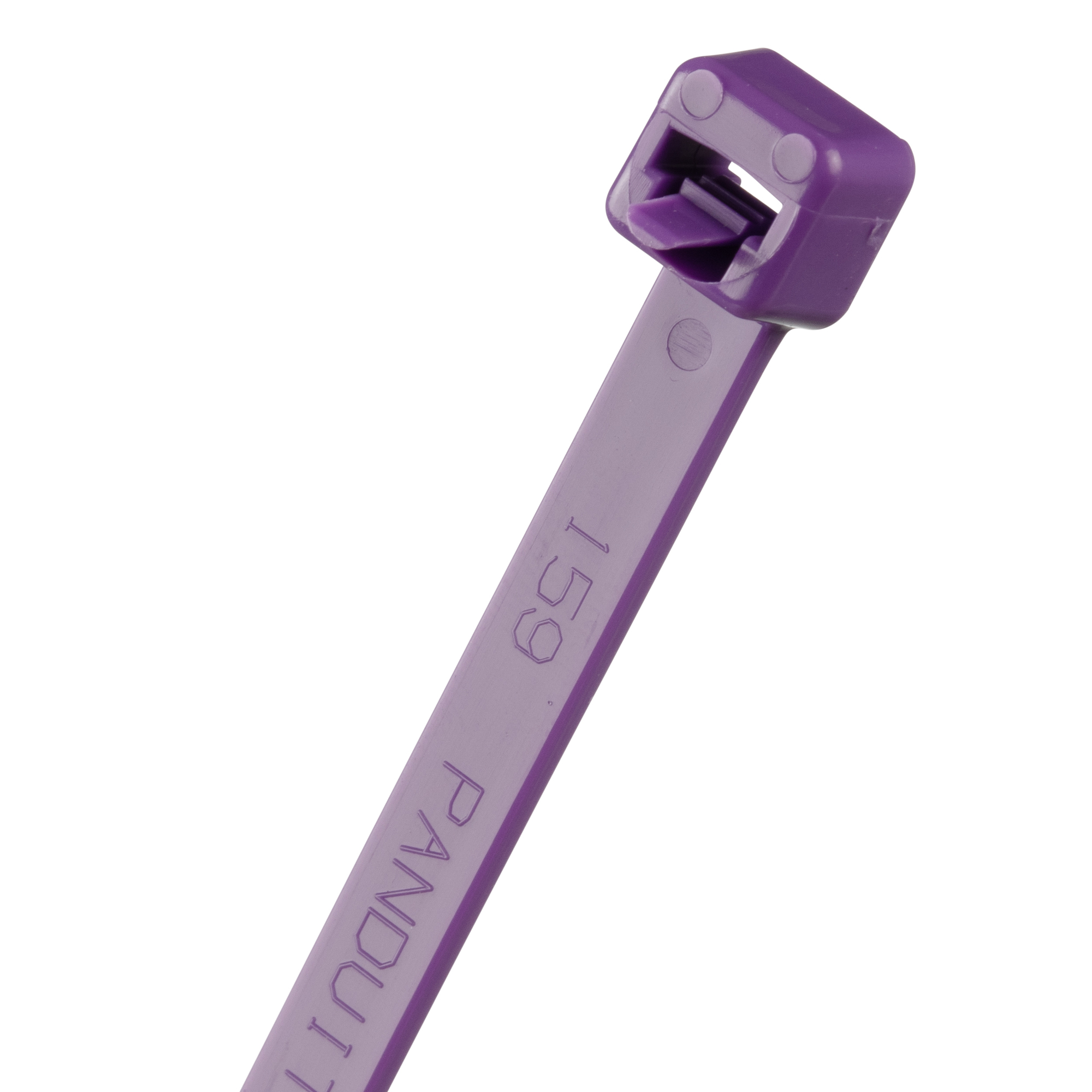 PRT2S-M7 Pan-Ty PRT Standard Cross Section Cable Tie, 7.4 in L x 0.19 in W x 0.05 in THK, Nylon 6.6, Purple