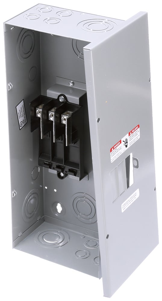 E0303ML3100S 3-Phase 3-Wire Circuit Breaker Enclosure, 7-1/8 in W x 4-1/4 in D x 17-1/8 in H, NEMA 250, Aluminum