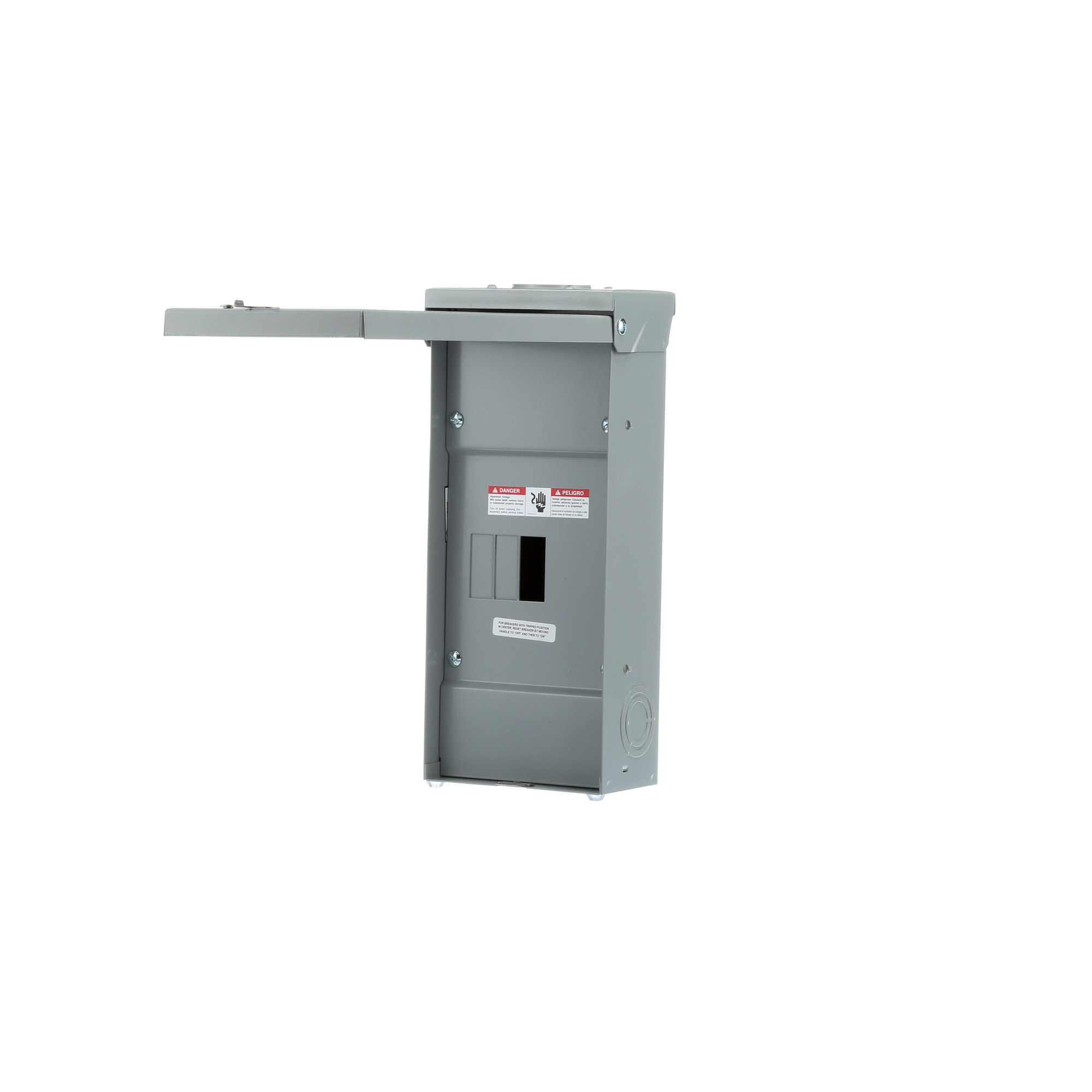 W0303ML3100 3-Phase 3-Wire Circuit Breaker Enclosure, 7-3/8 in W x 4-5/16 in D x 17-1/8 in H, NEMA 3, Aluminum