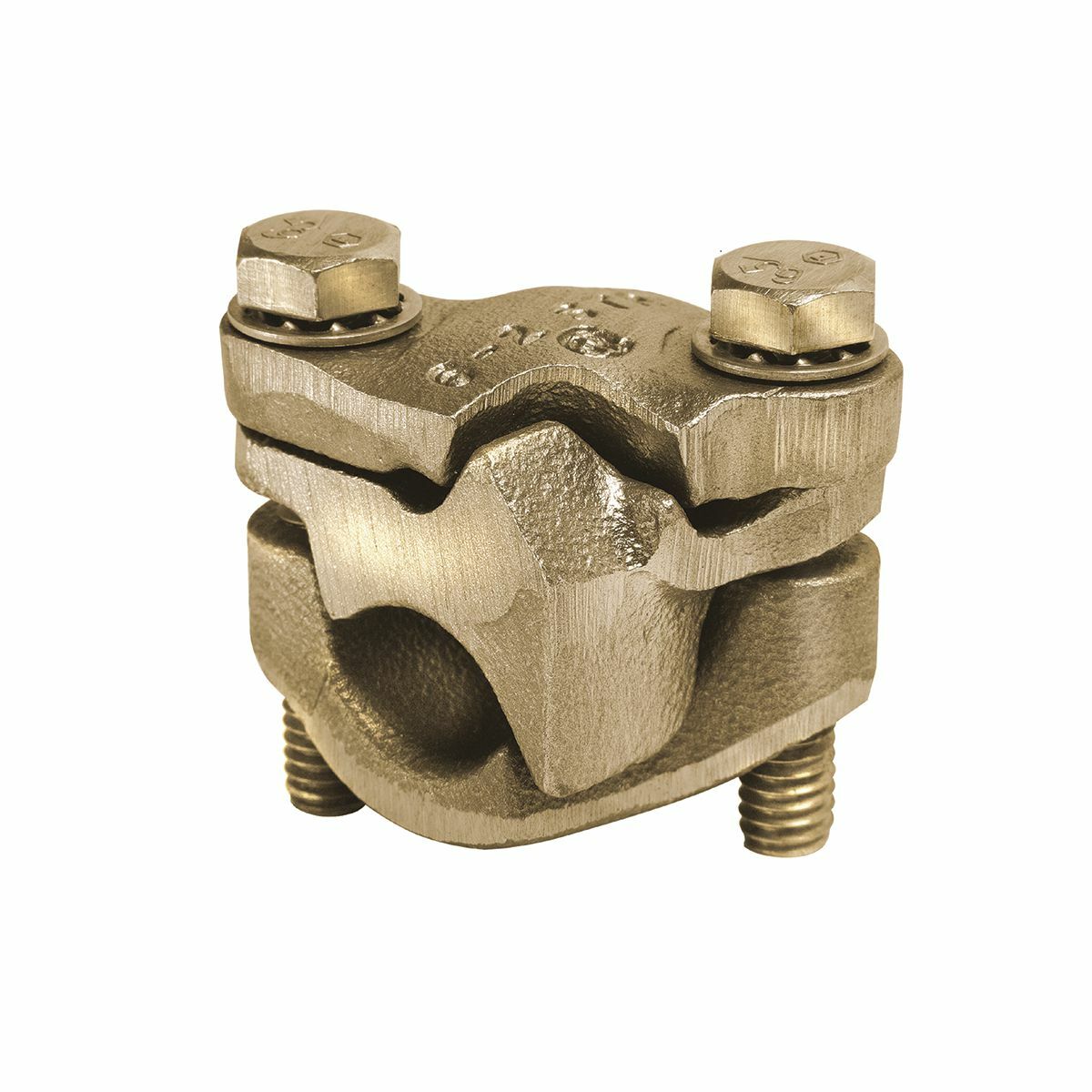 QPX282C Parallel Clamp, 1 to 4/0 AWG Solid/Stranded Copper Conductor, 5/16 in Bolt, Copper Alloy