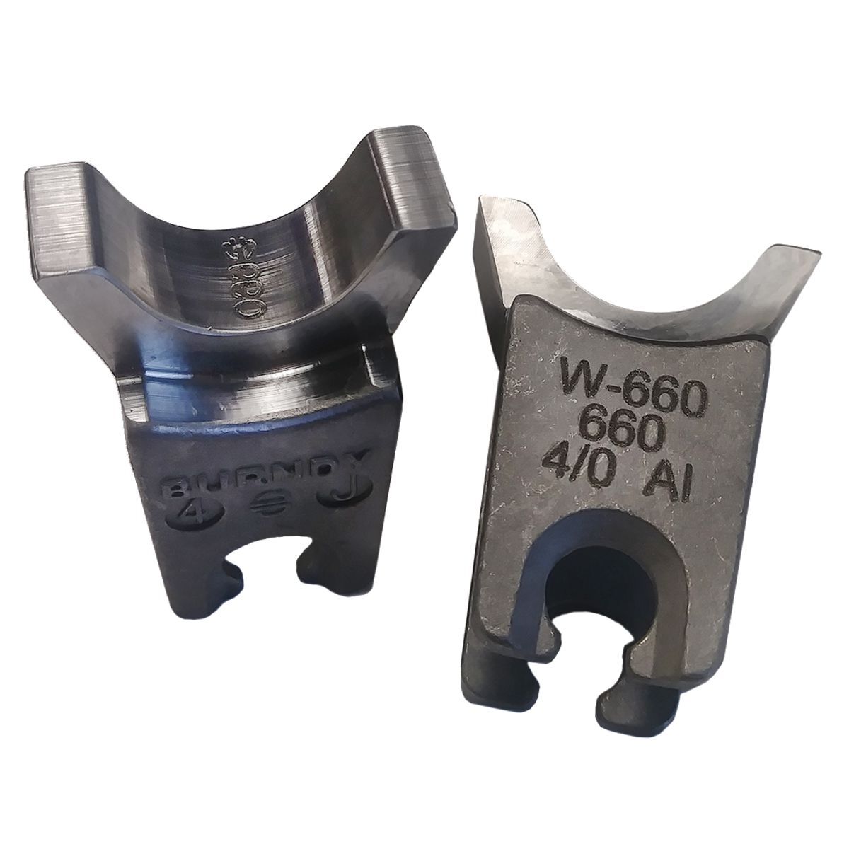W660 Style W Crimping Die, 4/0 AWG Aluminum Cable, Stainless Steel