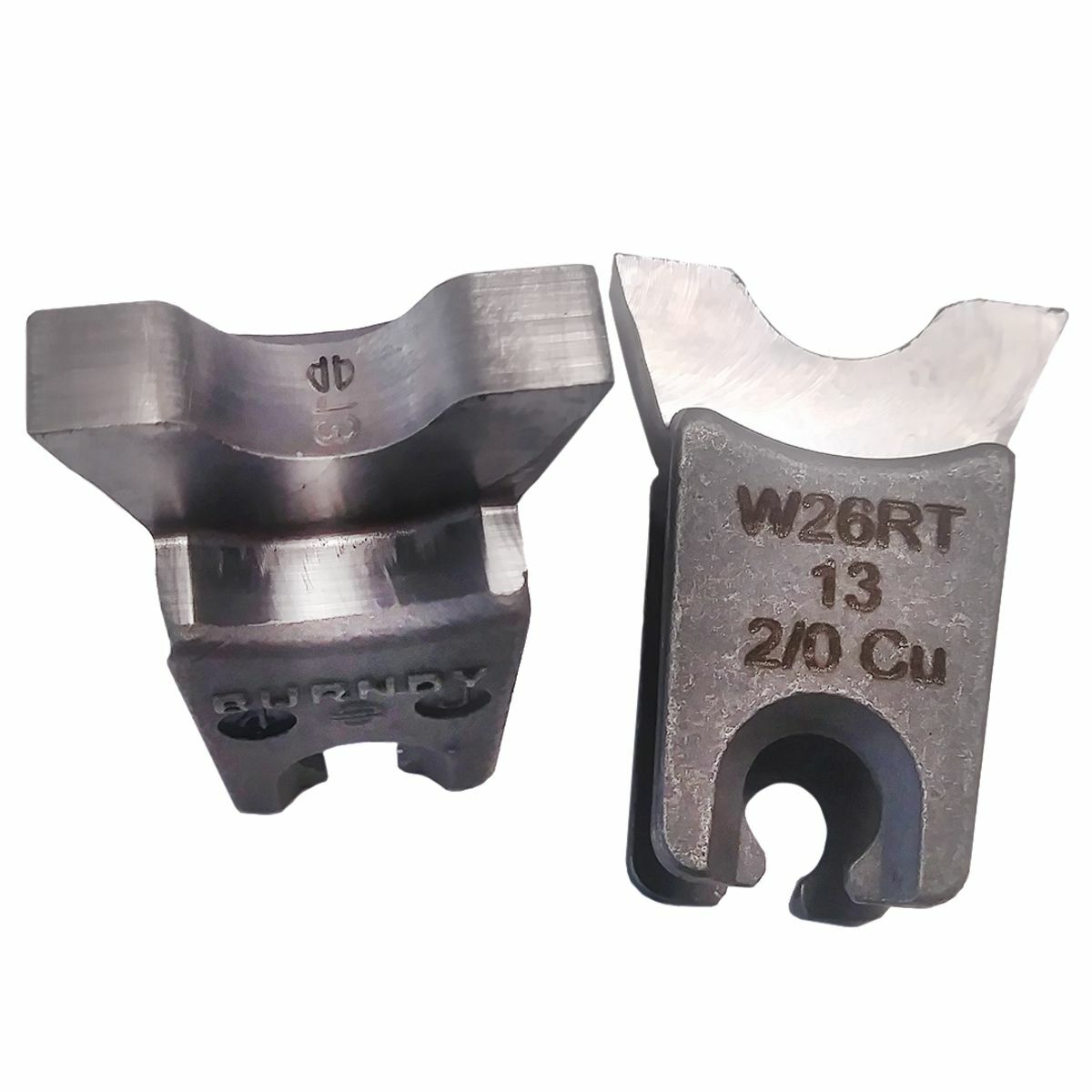 W26RT Style W Crimping Die, 2/0 AWG Copper Cable, Stainless Steel