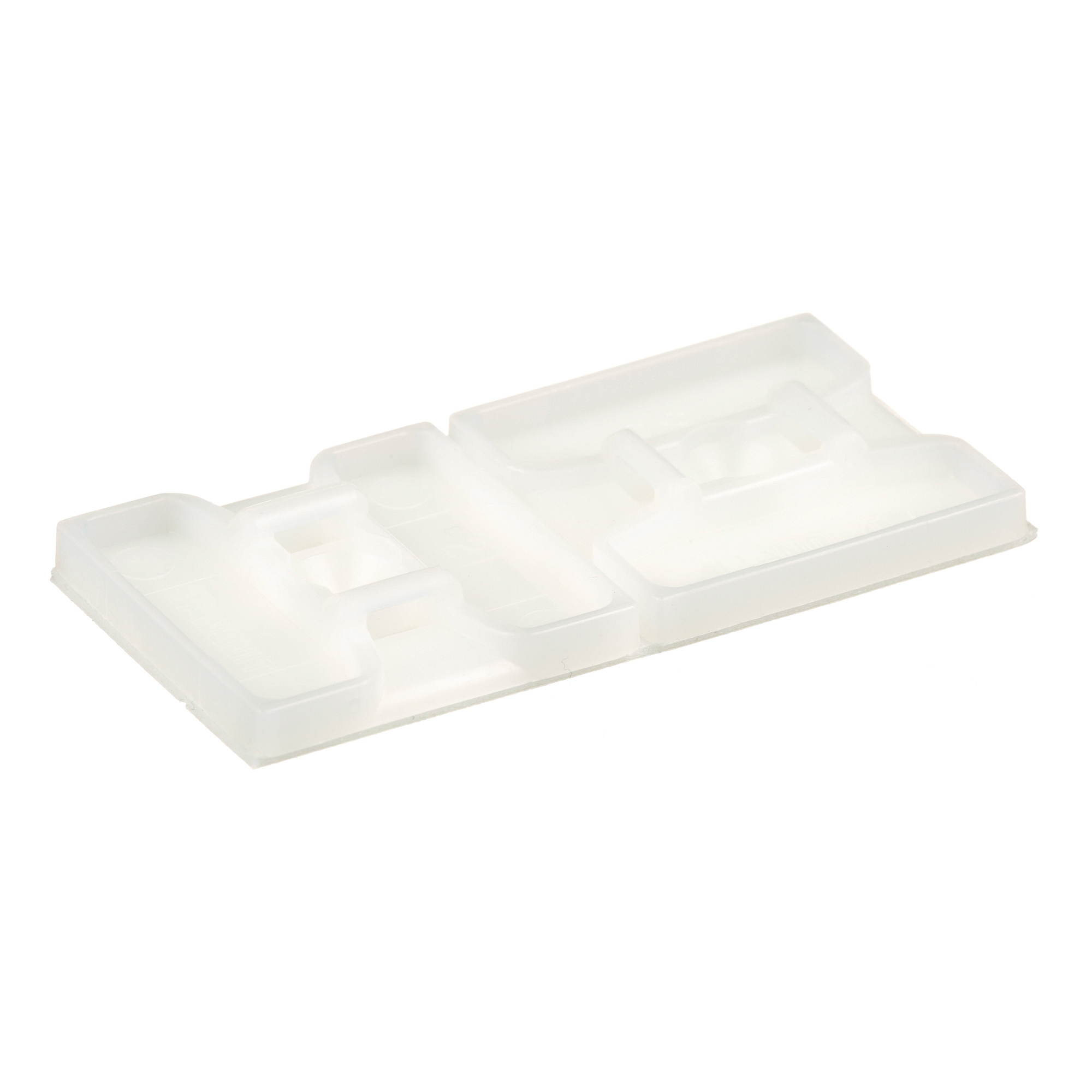 ABMS-A-D Cable Tie Mount, 2-Way, Rubber Adhesive Tape Mount, 0.19 in W Tie, Nylon 6.6, Natural
