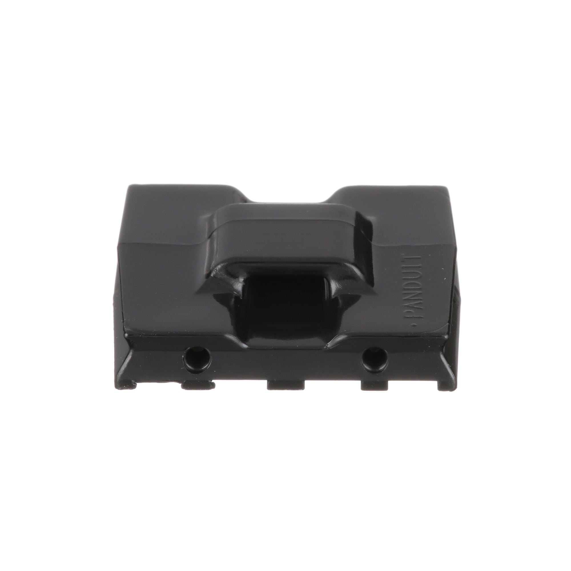 EMS-A-C0 Cable Tie Mount, Black, UV PA6.6, Two-Part Epoxy, 0.98x0.98", PK100