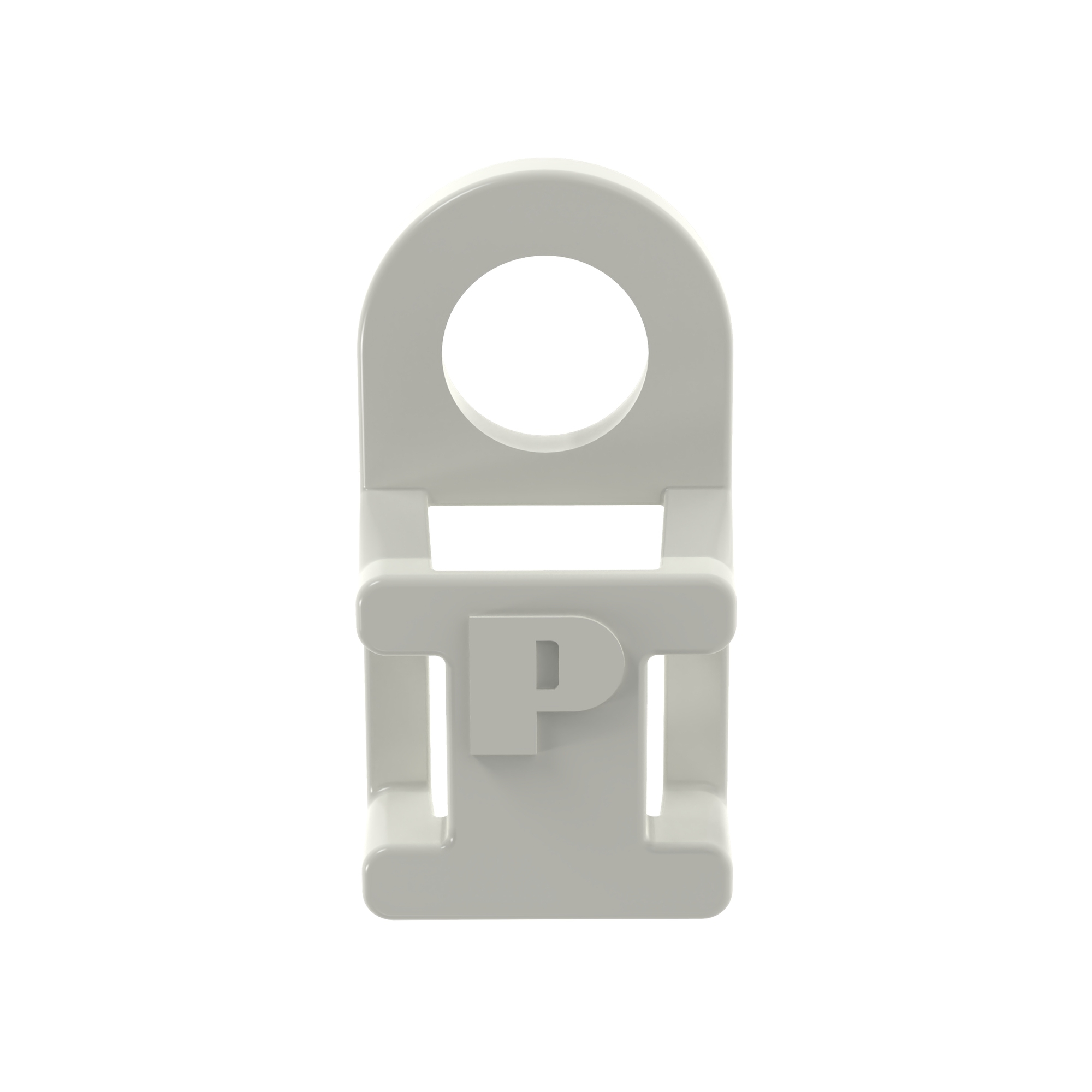 TA1S8-M Low Profile Cable Tie Mount, 4-Way, Threaded Mount, 0.19 in W Tie, Nylon 6.6/Polyamide, Natural