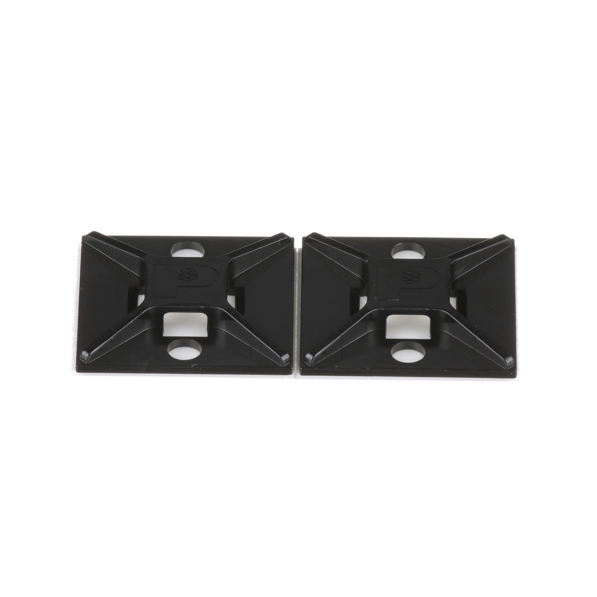ABM2S-AT-C0 Cable Tie Mount, Black, UV ABS, Acrylic Adh., 1x1", PK100