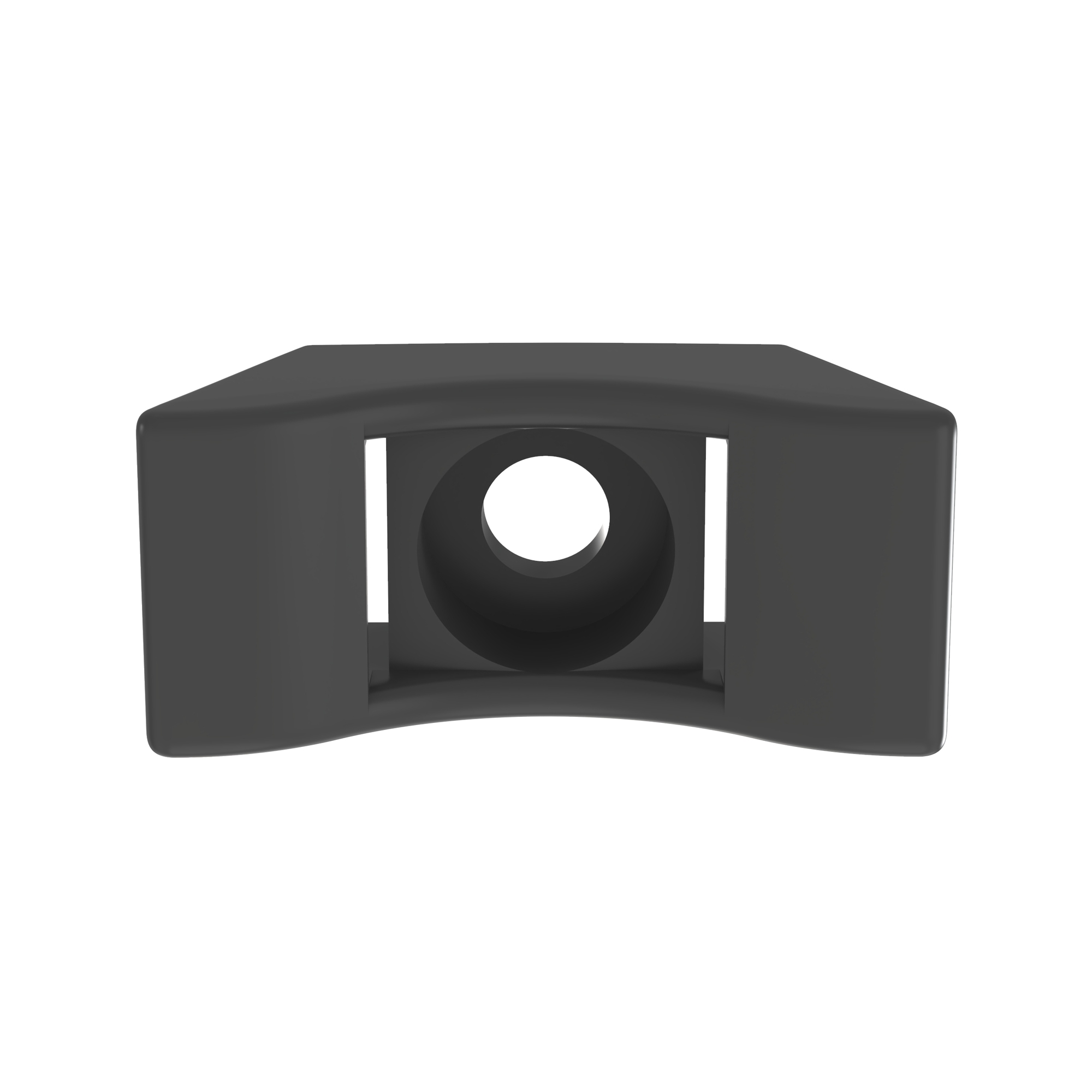 TMEH-S8-Q0 Heavy Duty Cable Tie Mount, Black, UV PA 6.6, Screw, #8, PK25