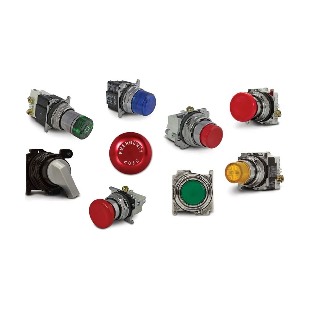 10250TA55 Heavy Duty Non-illuminated Pushbutton Operator, 65 mm, Red