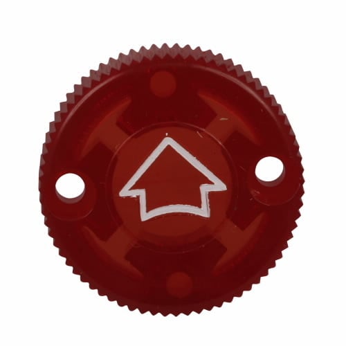 10250TER Blank Heavy Duty Oiltight/Watertight Operator Knob, 30.5 mm, NEMA 1/2/3/3R/4/4X/12/13/IP65 NEMA Rating, Round Shape, Plastic