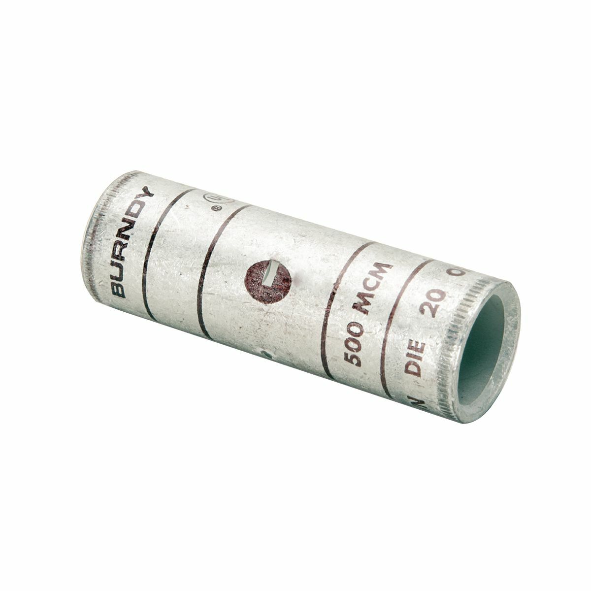 YS31L Type YS-L Standard Barrel Compression Butt Splice, 3/0 AWG to 350 kcmil Conductor, 2.6 in L, Standard Barrel, Copper, Red