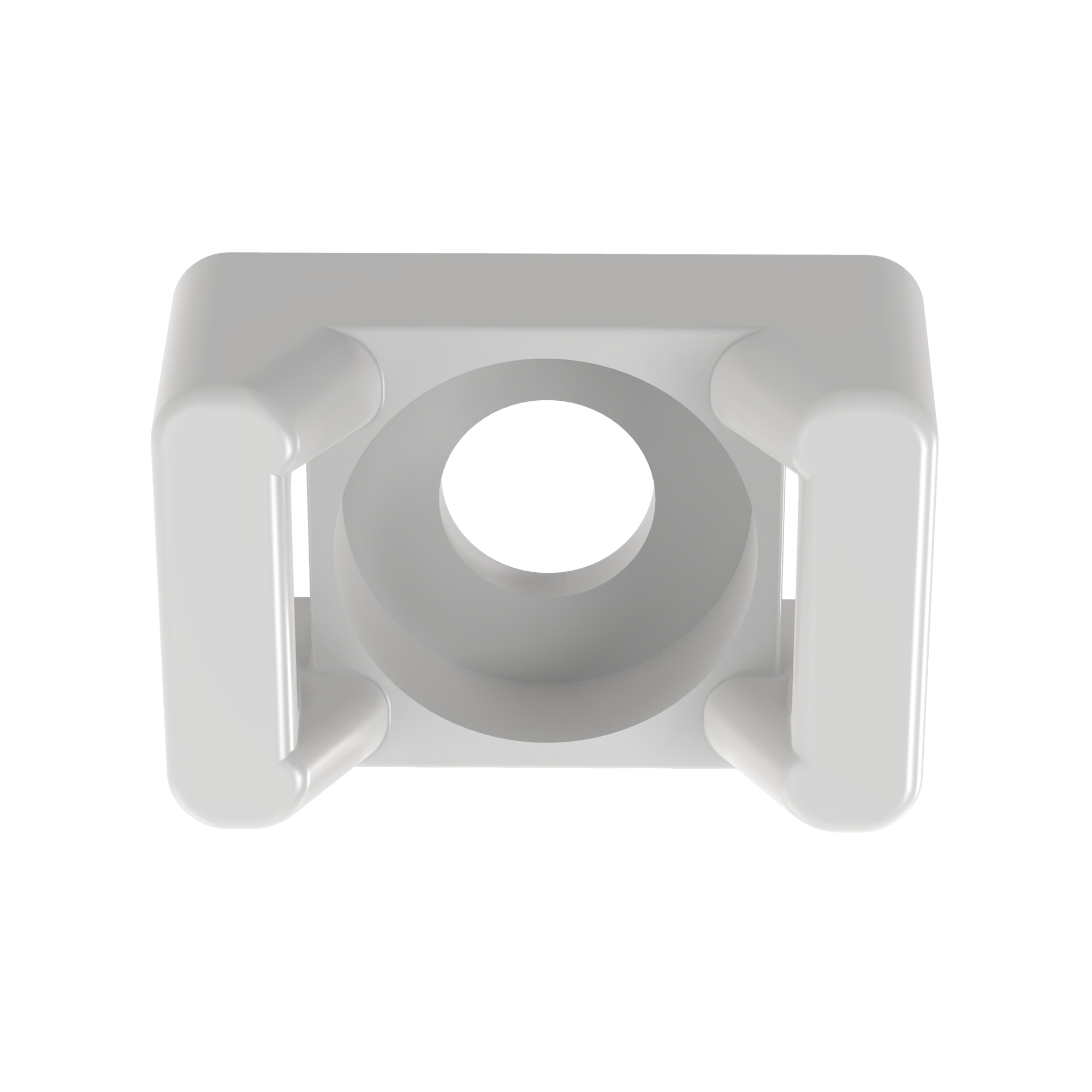 TM3S25-C Cable Tie Mount, 2-Way, Threaded Mount, 0.3 in W Tie, Nylon 6.6/Polyamide, Natural