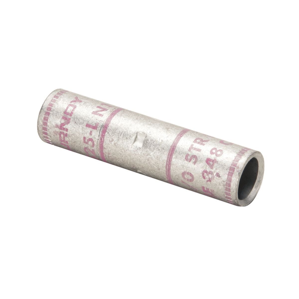 YS36L Type YS-L Standard Barrel Compression Butt Splice, 250 to 600 kcmil Conductor, 3.22 in L, Standard Barrel, Copper, Green