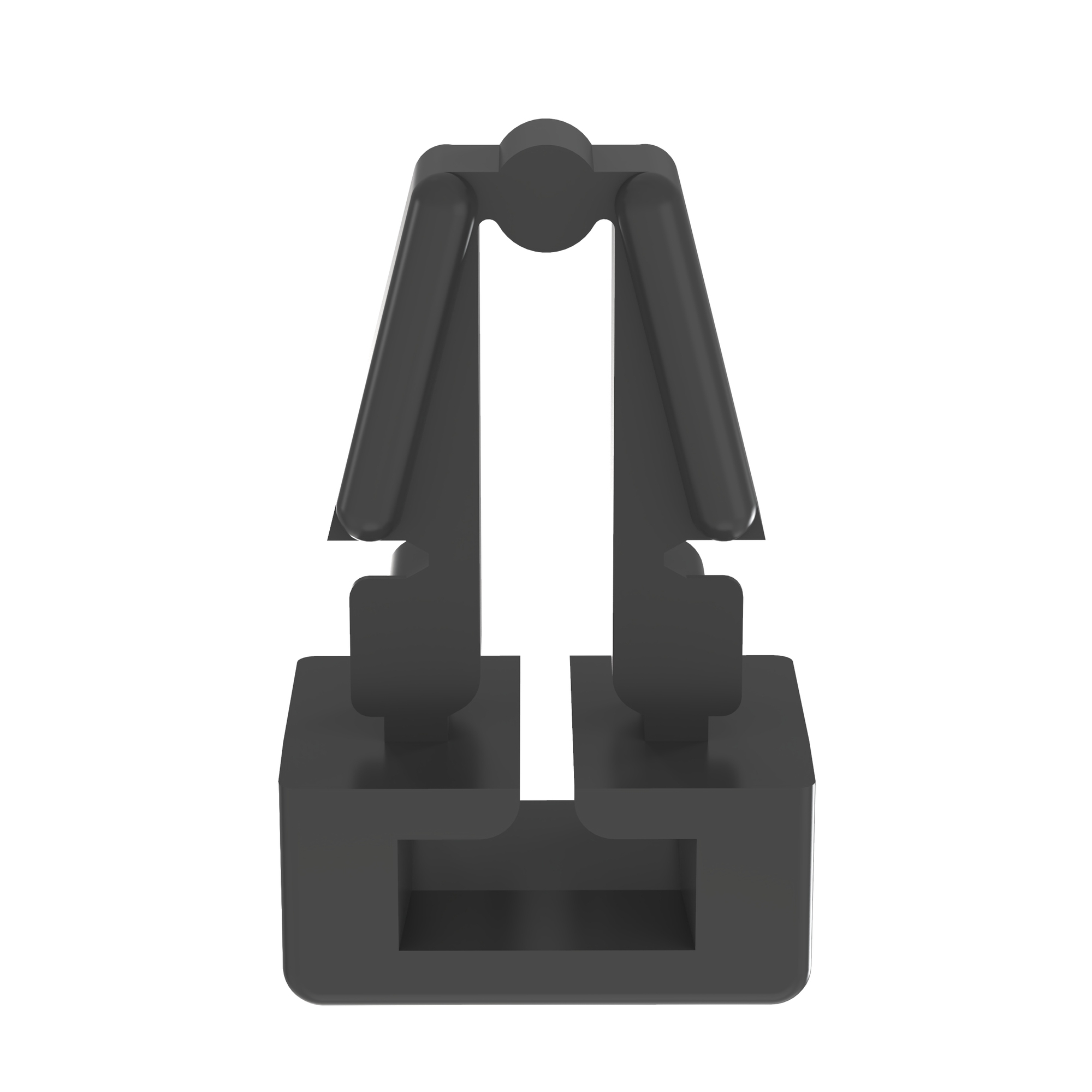 PM2H25-M0 Cable Tie Mount, Black, UV PA 6.6, Push Barb, 0.3x0.38", PK1000