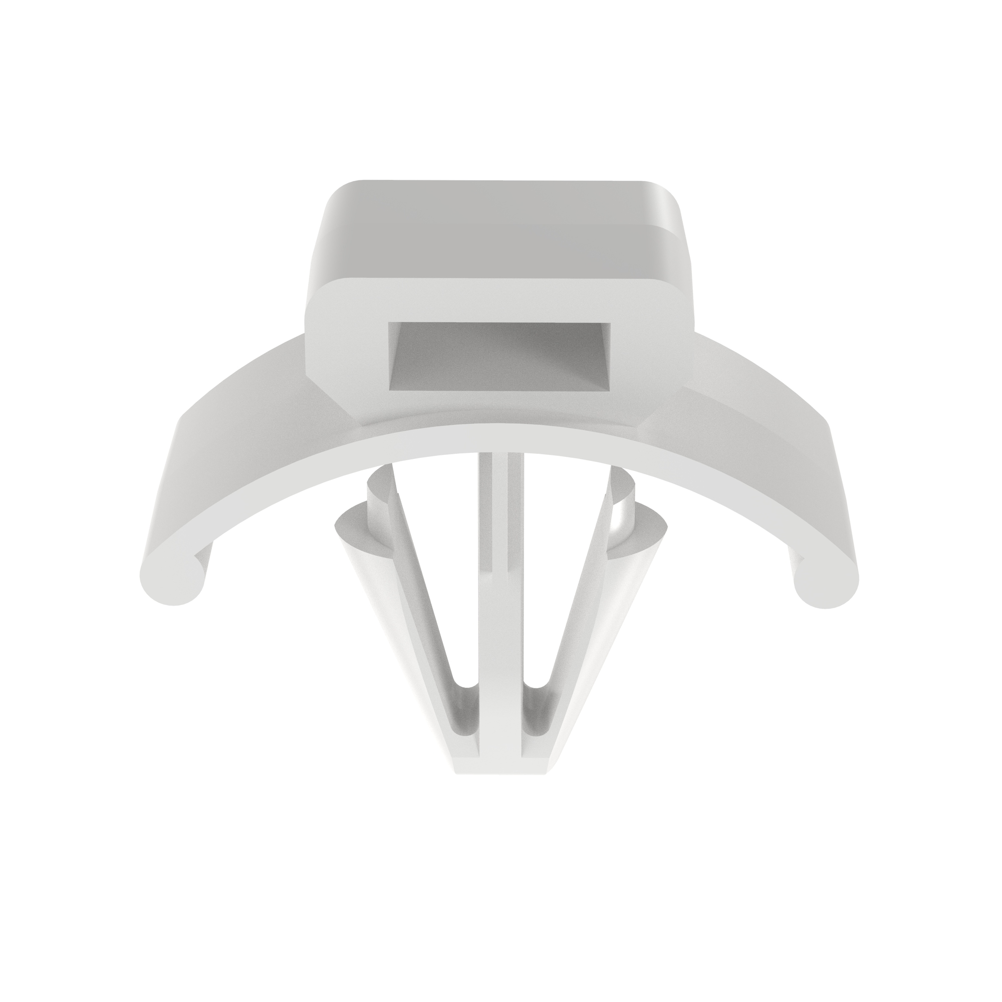 PWMS-H25-C Cable Tie Mount, 2-Way, Push Barb Mount, 0.19 in W Tie, Nylon 6.6/Polyamide, Natural