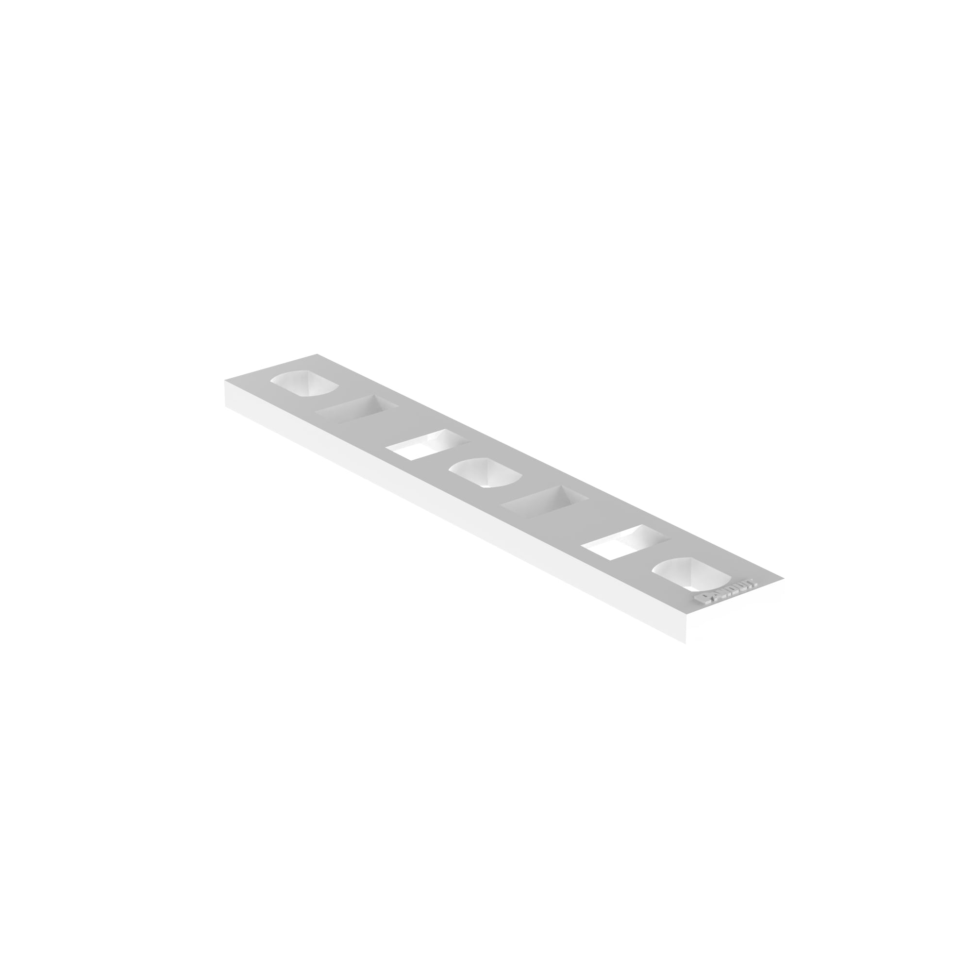 MTP2S-E10-C Standard Cross Section Multiple Tie Plate, Threaded Mount, Nylon 6.6, Natural