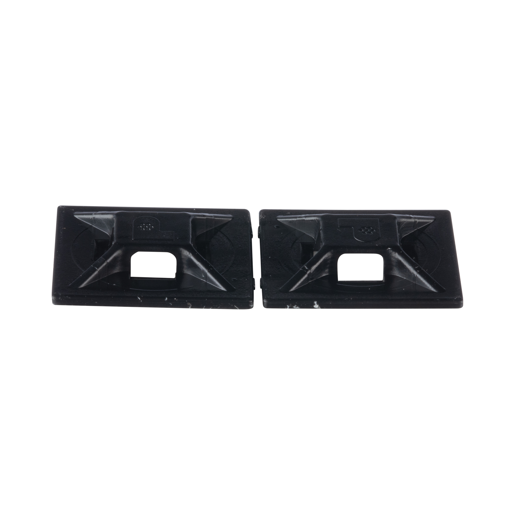 ABMM-AT-C0 Cable Tie Mount, 4-Way, Acrylic Adhesive Tape Mount, 0.15 in W Tie, ABS, Black