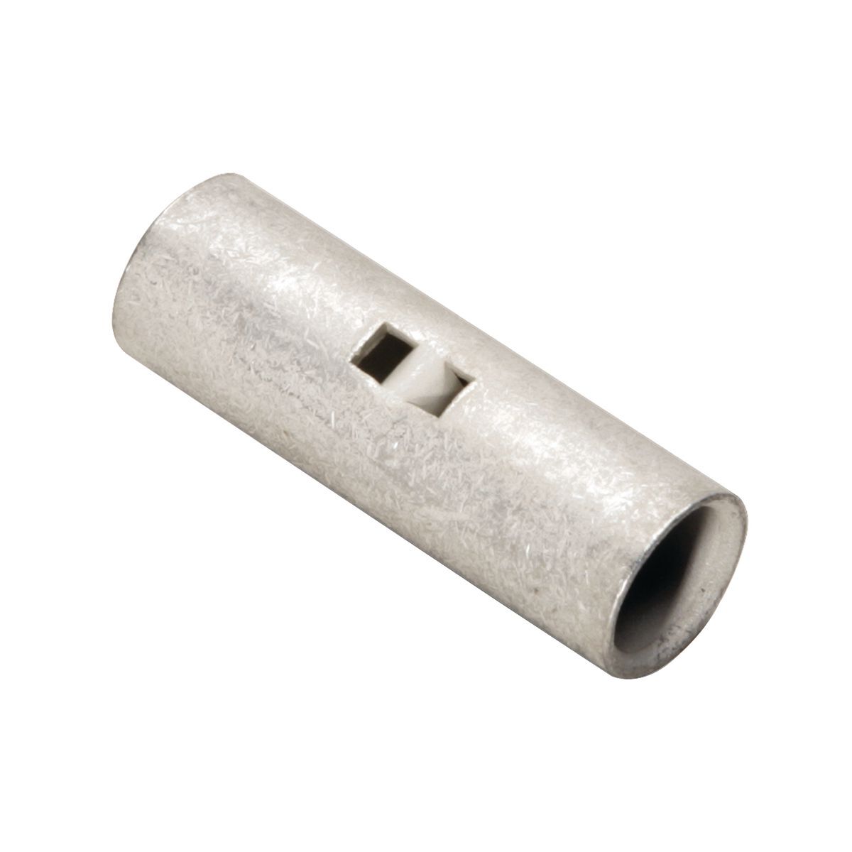 YSV14BOX Type YSV-B Uninsulated Compression Butt Splice, 20 to 14 AWG Conductor, 0.64 in L, Short Barrel, Copper, Gray