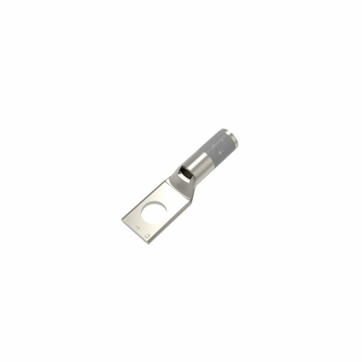 YA4CL4BOX YA-L 1-Hole Compression Lug With Inspection Window, 4 AWG Stranded Copper Conductor, Die Code: 8, 3/8 in Stud, Copper
