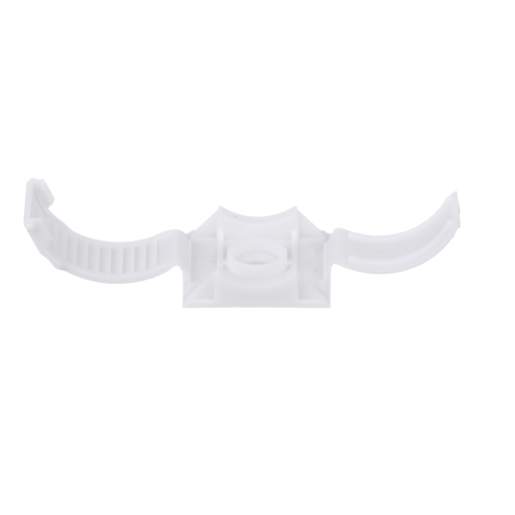 Clincher ARC.68-A-C Adjustable Clamp, White, PP, Rubber Adh., 1x1", PK100