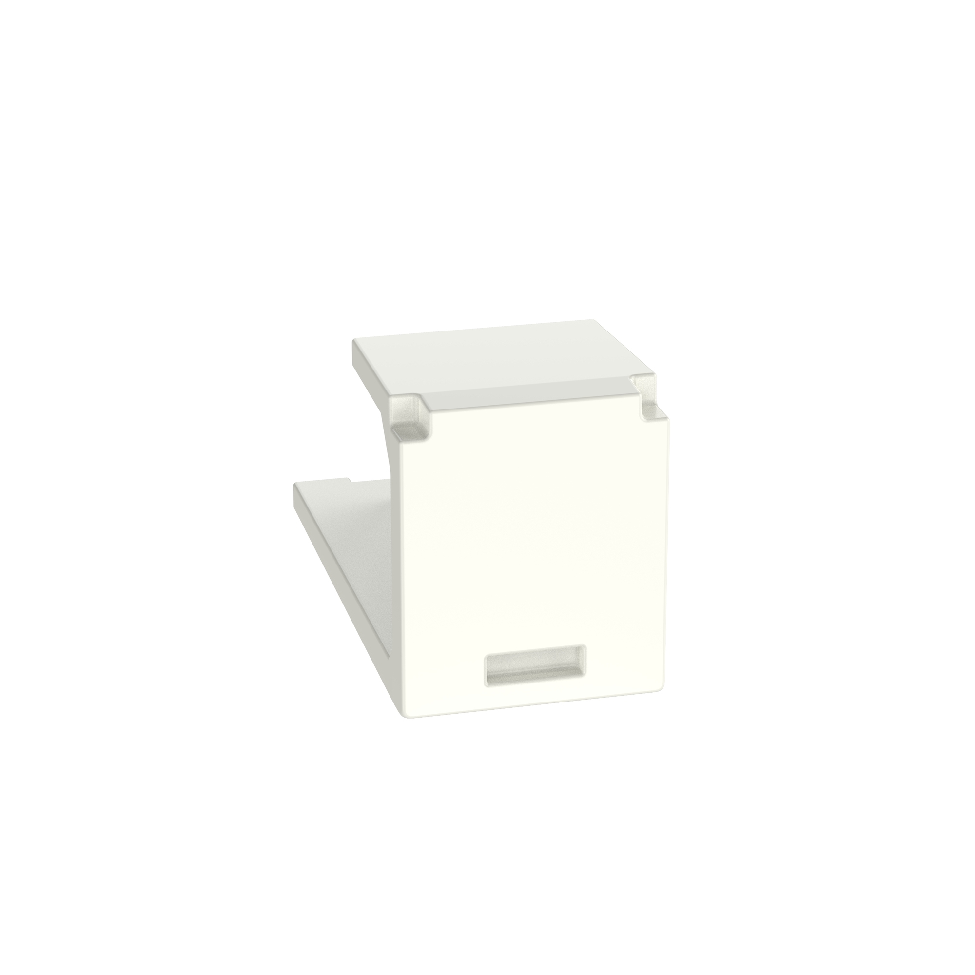 Mini-Com Blank Module, 1 Port, Off White