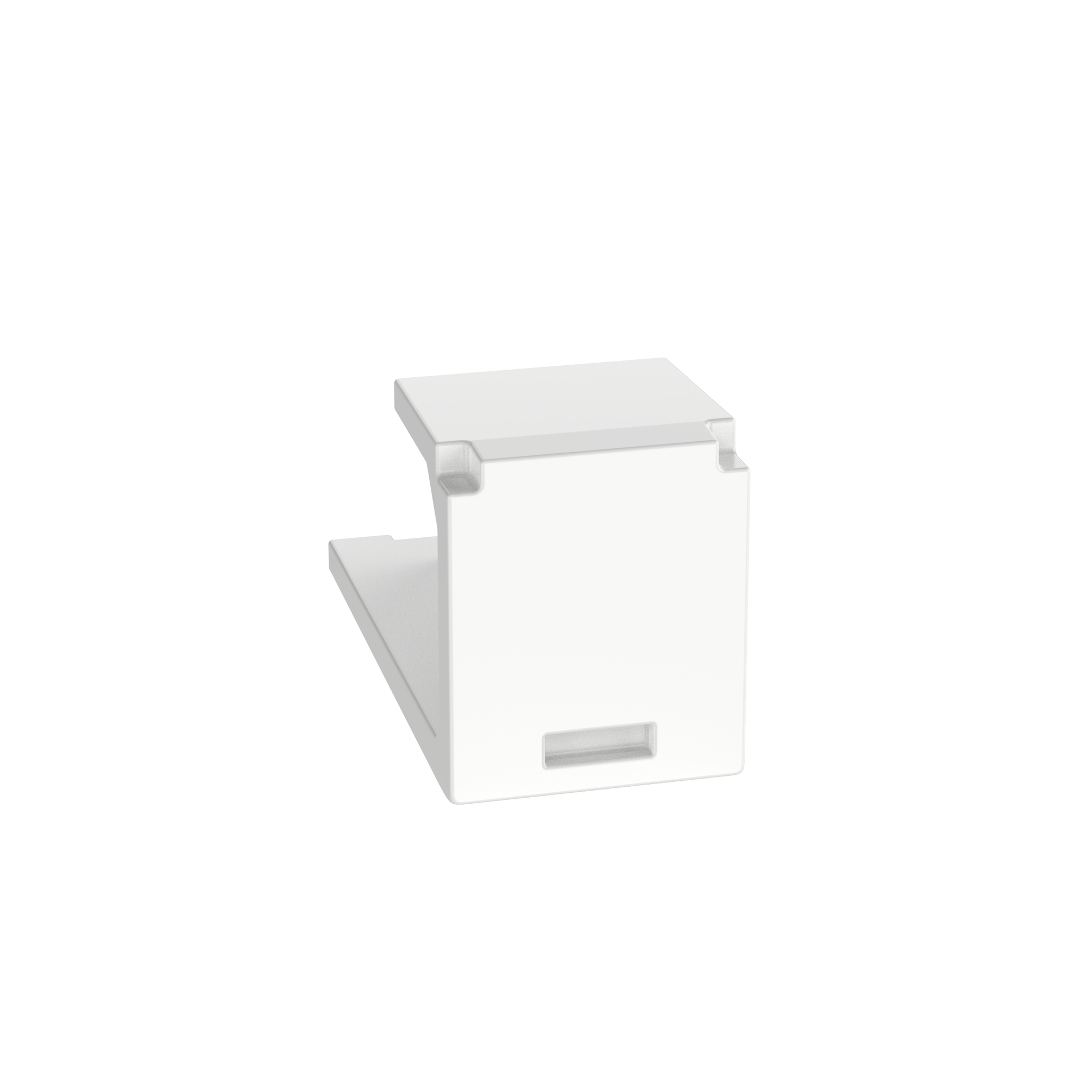 CMBWH-X Mini-Com PanNet Blank Module, 1 Ports, ABS, White