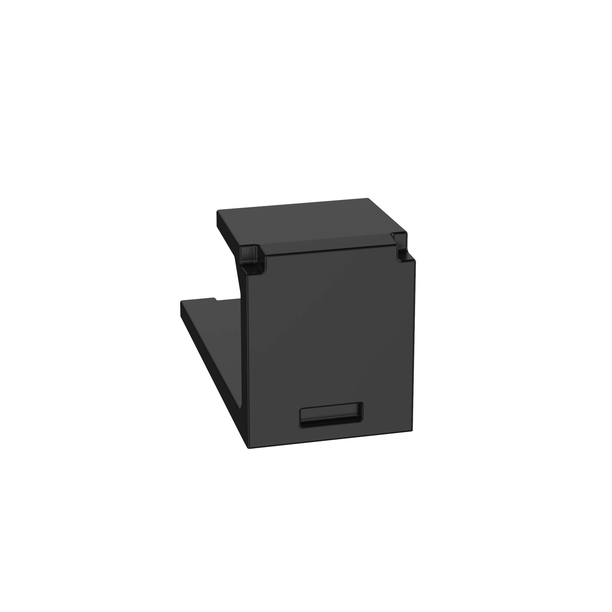 Mini-Com Blank Module, 1 Port, Black