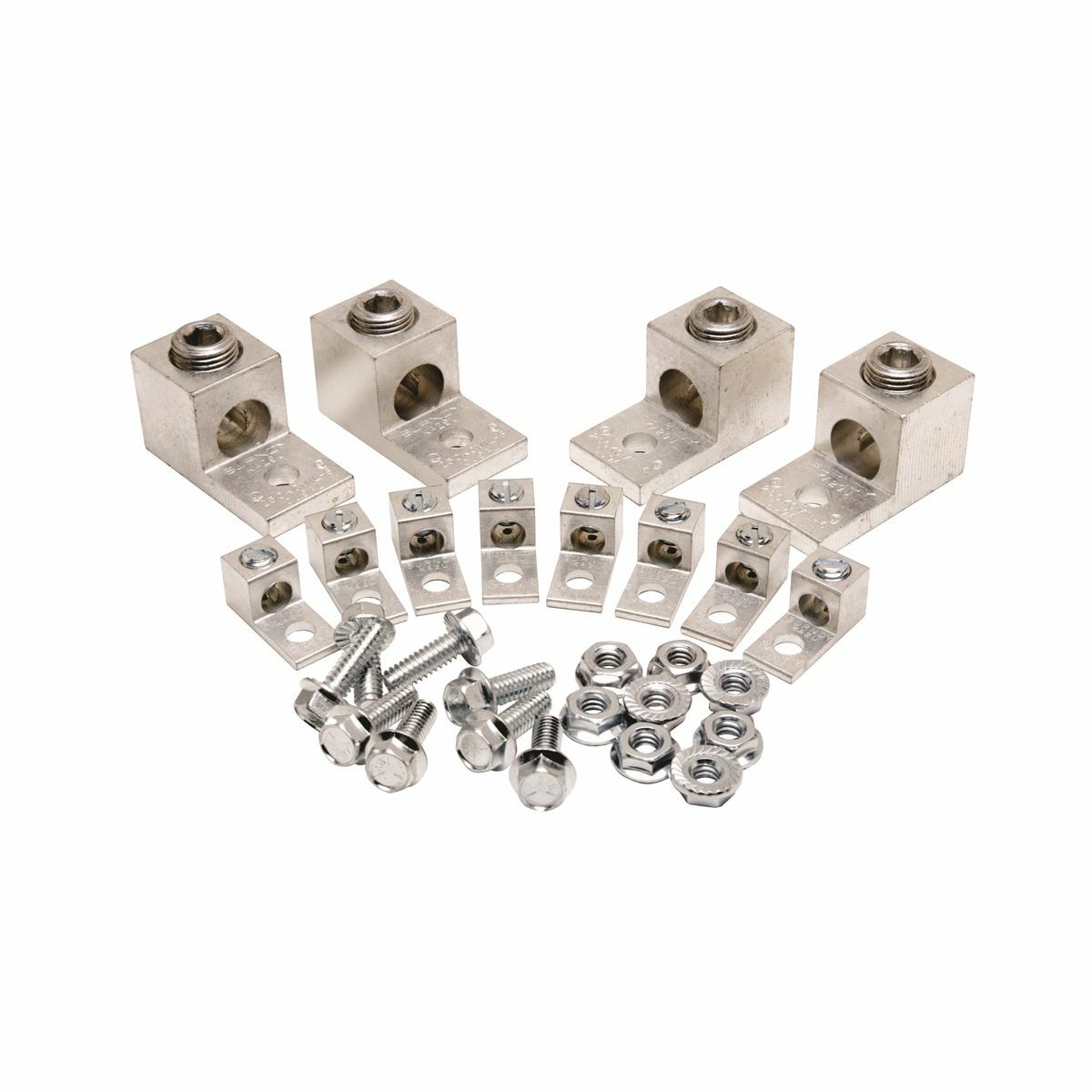 KAUKIT1 KAU-KIT Transformer Lug Kit, 28 Pieces, For Use With 15 to 45 kVA 3 ph and 15 to 37.5 kVA 1 ph Transformers, Aluminum Alloy