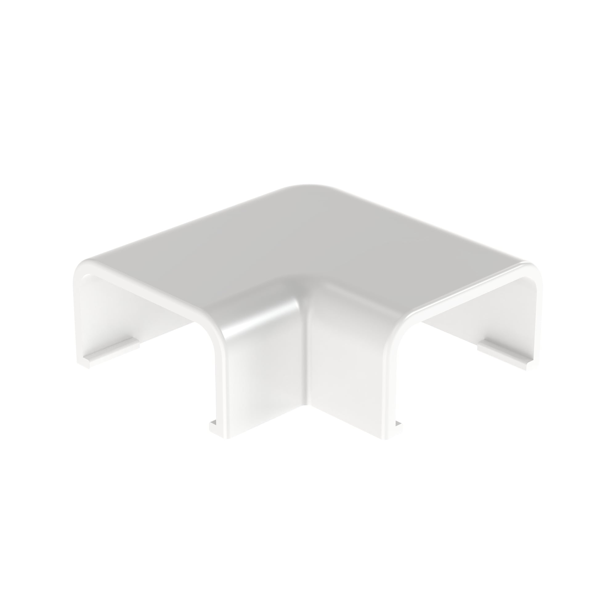 RAF3WH-E Pan-Way Low Voltage Right Angle Fitting, For Use With LD3 Series Surface Raceway System, Rigid PVC