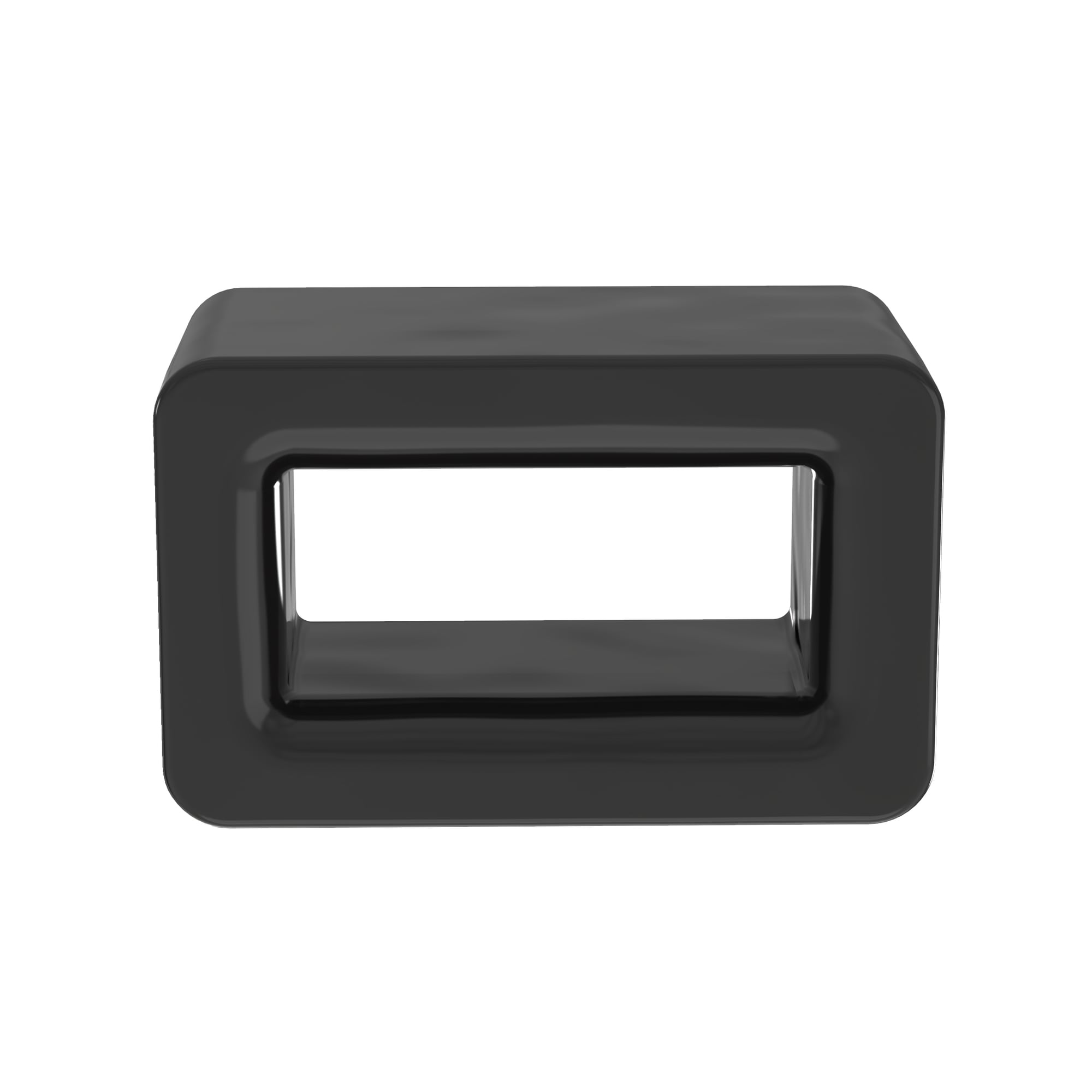 CR4H-M0 Closed Weather-Resistant Cable Tie Mount, Cable Tie Mount, Nylon 6.6/Polyamide, Black