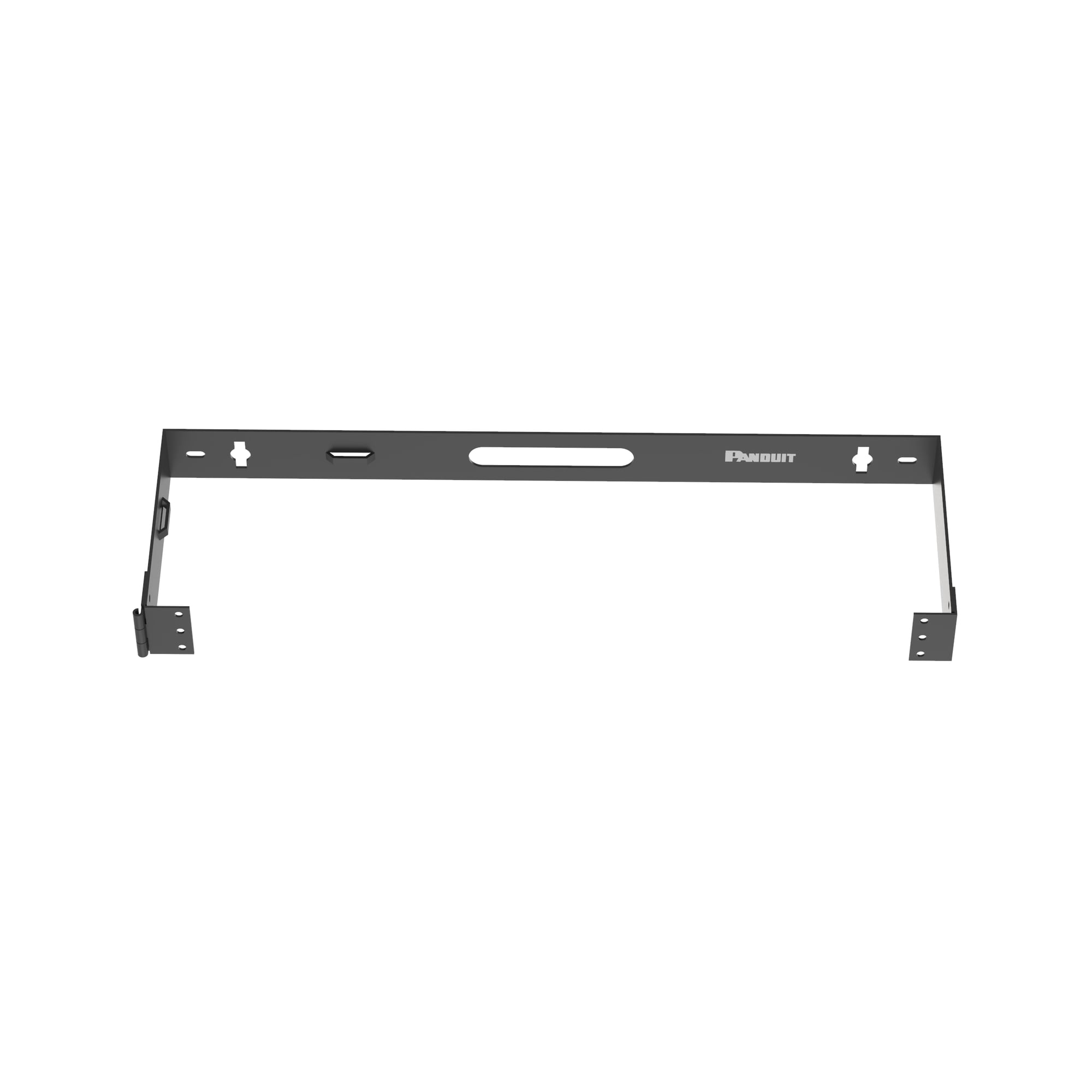 WBH1 Hinged Wall Mount Mounting Bracket, For Use With 19 in Rack System, 1 RU, 10 lb Load Capacity, Steel, Black