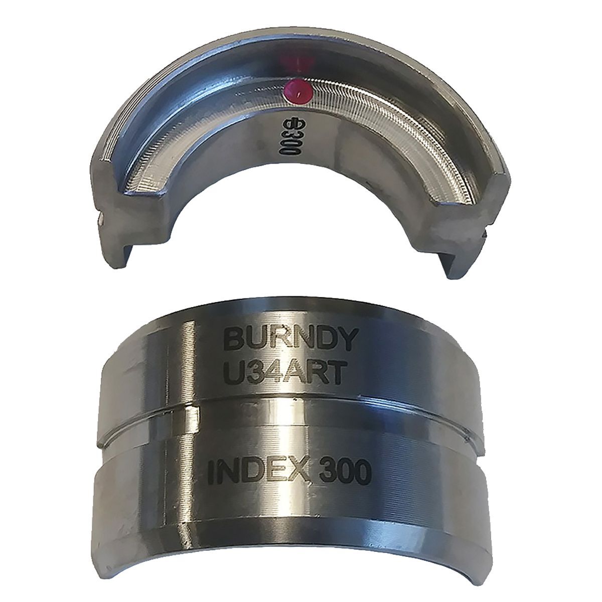 U34ART Style U Circular Non-Butting Twin Crimping Die, 500 kcmil Aluminum Cable, Stainless Steel