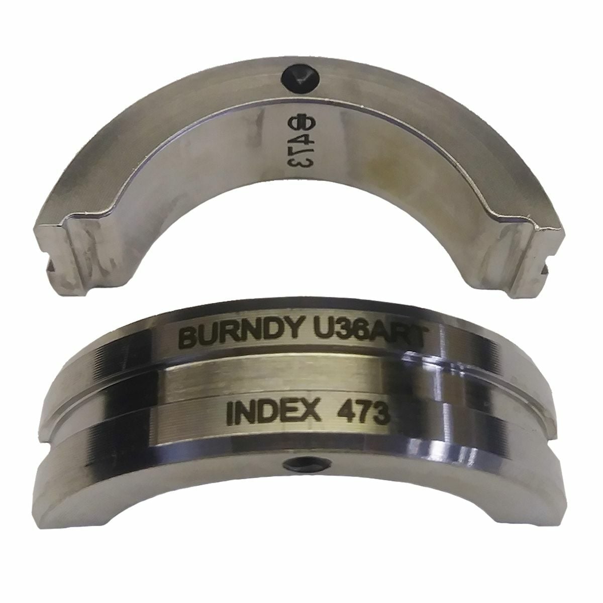 U36ART Style U Circular Non-Butting Twin Crimping Die, 600 kcmil Aluminum Cable, Stainless Steel